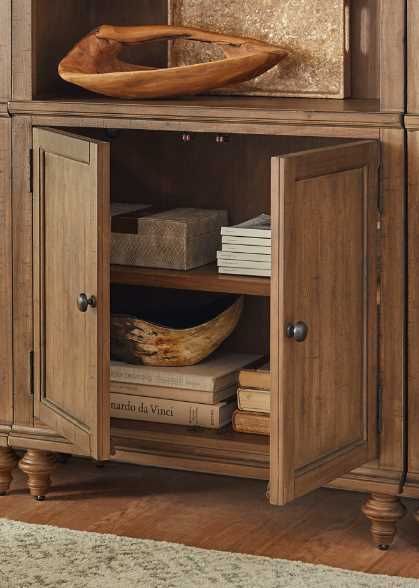 aspenhome® Hensley Honey Door Bookcase-2