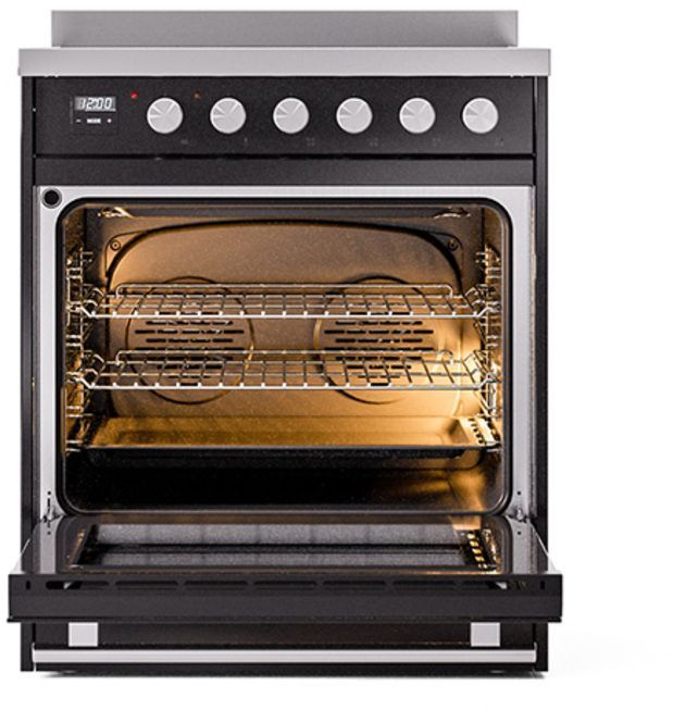 Ilve® Professional Plus II 30" Glossy Black Pro Style Induction Range-2