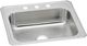 Elkay Celebrity® Brushed Satin 25" x 21-1/4" x 6-7/8" 3-Hole Single Bowl Drop-In Sink-0