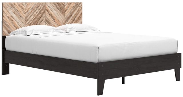 Signature Design by Ashley® Piperton Black/Brown Queen Panel Platform Bed-1