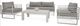 VIG Furniture Renava Wharf 4-Piece Gray/White Outdoor Sofa Set-0