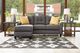 Benchcraft® Aldie Nuvella® Gray Sofa Chaise-1