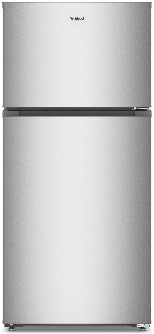 Whirlpool® 28" 14.3 Cu. Ft. Fingerprint Resistant Stainless Finish Top Freezer Refrigerator with Total Coverage Cooling-0