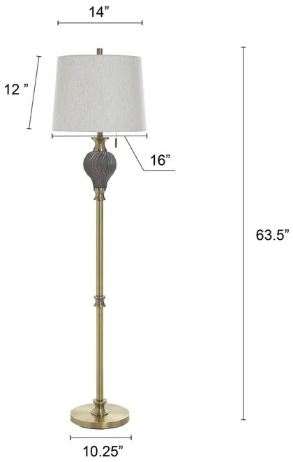 Stylecraft Soot Gold Floor Lamp-2
