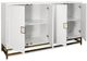 Stylecraft Whitaker Winter White/Brass Cabinet -1