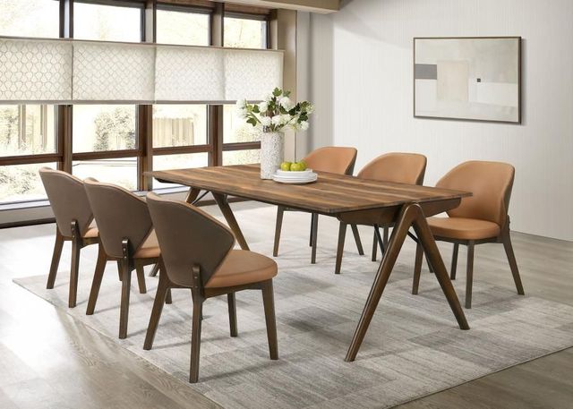 Coaster® Randolph 7-Piece Red Brown/Sheesham Dining Table Set-1