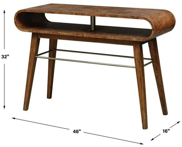 Uttermost® Ledger Woodtone Console Table-2