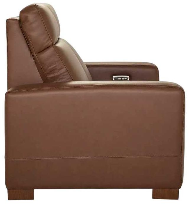 La-Z-Boy® Acadia Chestnut Leather Power Reclining Loveseat with Headrest-3