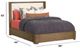 Flexsteel® Normandy Cream/Driftwood Queen Upholstered Panel Bed-3