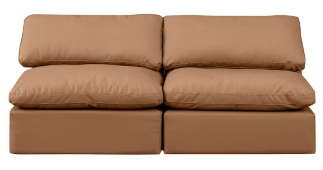 Meridian Furniture Indulge 2-Piece Cognac Modular Loveseat-1