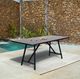 Armen Living Koala Black/Dark Eucalyptus Outdoor Patio Rectangle Dining Table-5