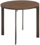 Natuzzi Editions Wire Brown Ash Round Accent Table with Caramel Base-0