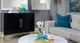 Decor-Rest® Furniture LTD Zita Matte Black Cabinet-2