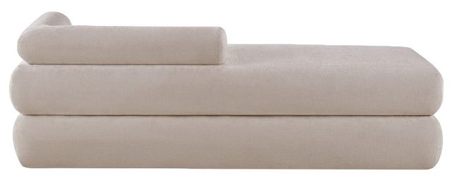 Meridian Furniture Kennedy Beige Chenille Fabric Bench-1