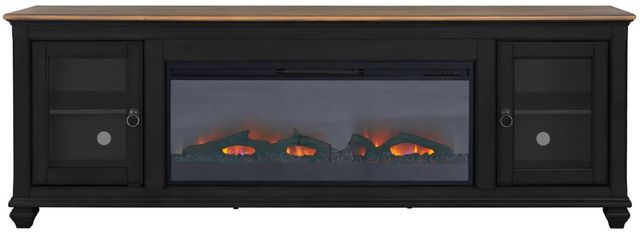 Legends Home Americana Brown/Midnight 86" Fireplace Console-2