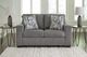 Signature Design by Ashley® Deltona Graphite Loveseat-4
