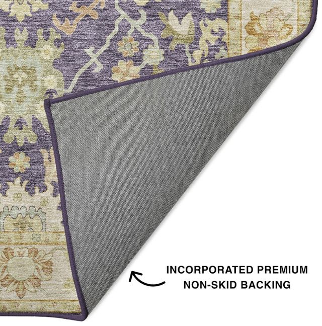 Dalyn™ Rug Company Hatay HY2 Eggplant 5'x8' Area Rug-1