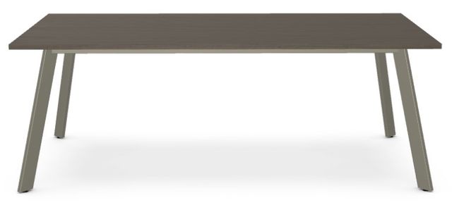 Amisco Customizable Lidya White Oak 84" Veneer Dining Table-1