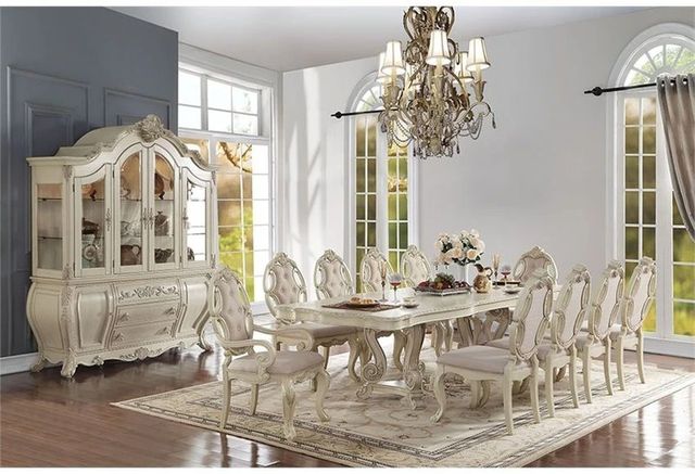 ACME Furniture Ragenardus Antique White Dining Table-1