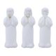 A & B Home 3-Piece White Standing Monk Set-0