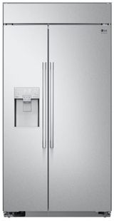 LG Studio 25.6 Cu. Ft. Stainless Steel Built In Side-By-Side Refrigerator