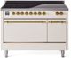Ilve® Nostalgie II Series 48" Antique White Pro Style Induction Range-0