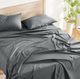 Sleeptone® Basics Griptone™ 6-Piece Gray Premium Bamboo Twin Sheet Set-5