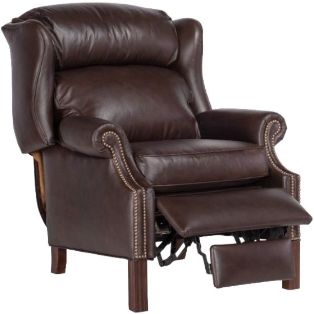 Bradington-Young Chippendale Chocolate Power Reclining Wing Chair-3
