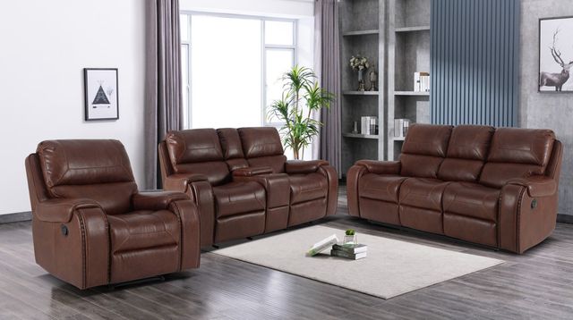 JB Collection Jewel Brown Manual Recliner-1