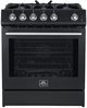 FORNO® Leonardo Espresso 30" Black Pro Style Gas Range-0