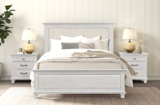 Furniture of America® Swanley 4-Piece Weathered Gray Queen Bedroom Set-1