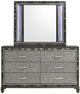 New Classic® Home Furnishings Radiance 4-Piece Black Pearl Queen Panel Bedroom Set-3