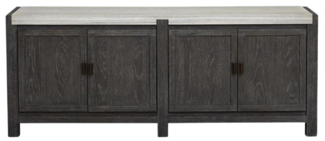Magnussen Home® Plum Creek Ravenwood Black Door Console Table-1