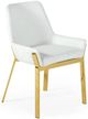 VIG Furniture Modrest Ganon White/Gold Dining Chair-0