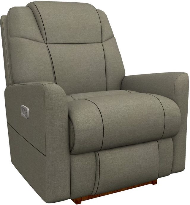 La-Z-Boy® Sparrow Moss Power Rocking Recliner with Headrest-0