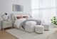 Modus Furniture Virgil Off-White/Ricotta California King Upholstered Panel Bed-1