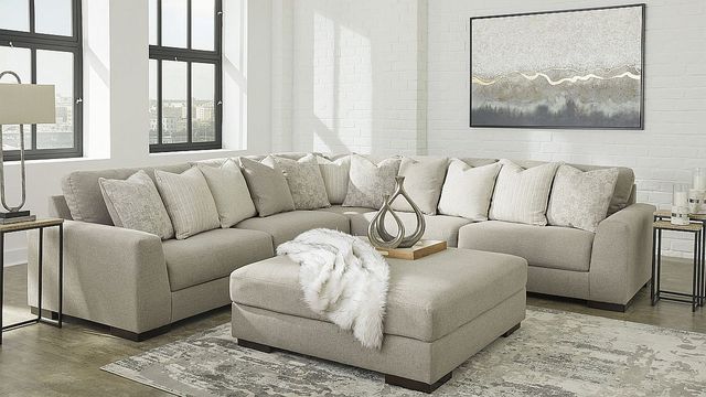 Ashley® Lyndeboro Wicker Oversized Accent Ottoman-1