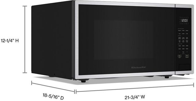 KitchenAid® 1.6 Cu. Ft. PrintShield Stainless Countertop Microwave-5