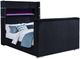 Coaster® Tisdall Black Eastern King Flame Visualizer Panel Bed-0