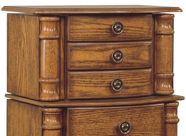 Powell® Sylvia Woodland Oak Jewelry Armoire-1