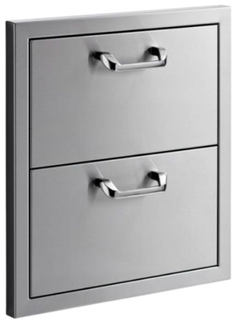 LYNX® Sedona 19" Stainless Steel Double Drawers-2