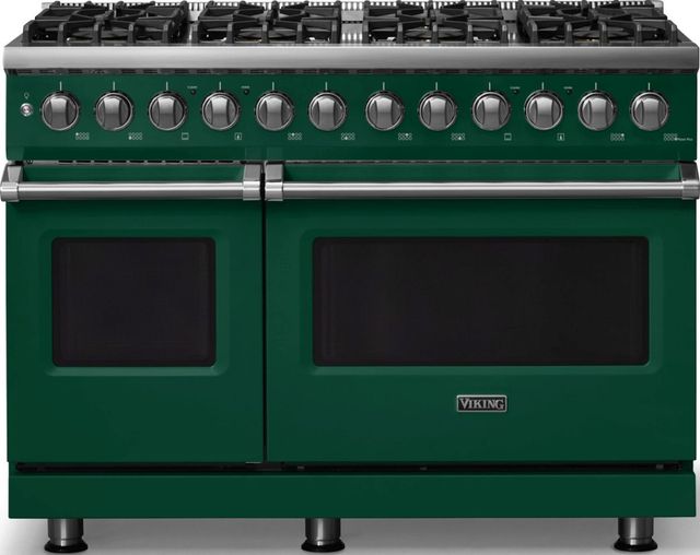 Viking® 5 Series 48" Ivy Pro Style Dual Fuel (LP) Range with Polished Chrome Trim-0