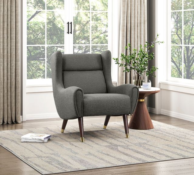 Homelegance® Greta Dark Gray Accent Chair-1