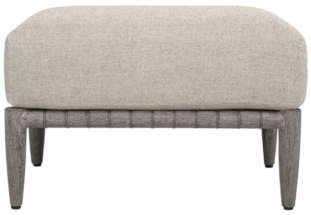 Uttermost® Borneo Dark Gray/Dove Wooden Outdoor Ottoman-3