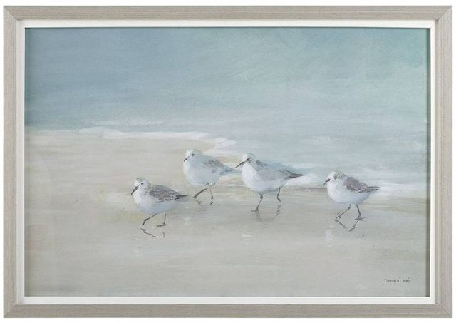 Uttermost® Danhui Nai Tranquil Shorebirds on the Sand Framed Print-0