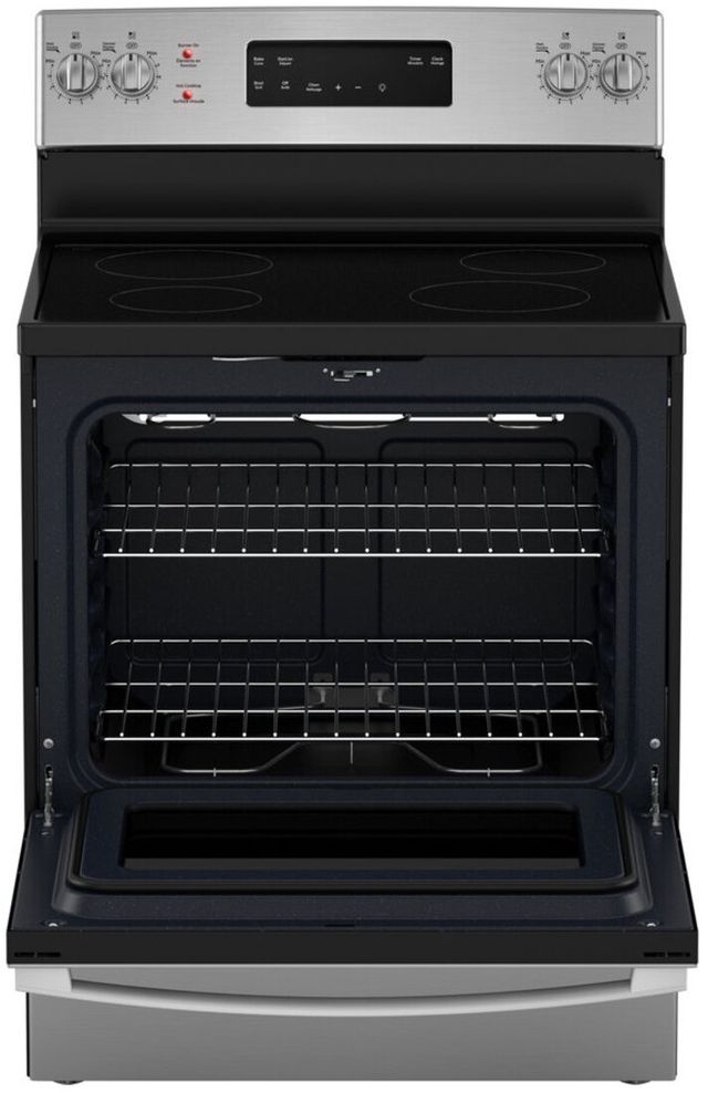 GE® 30" Stainless Steel Freestanding Electric Range -1