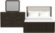 Elements International Sylvie 3-Piece Dark Brown King Bedroom Set-0