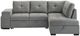 Coaster® Roanne Gray Upholstered Sleeper Sectional Sofa-2