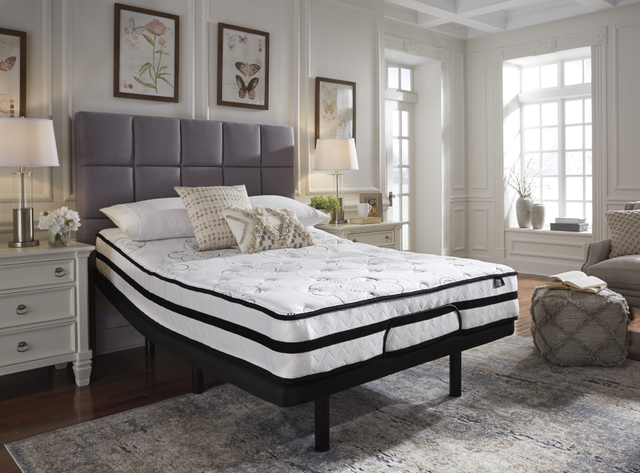 Sierra Sleep® by Ashley® Chime 2-Piece 10" Hybrid and Best Adjustable Base King Mattress Set-3