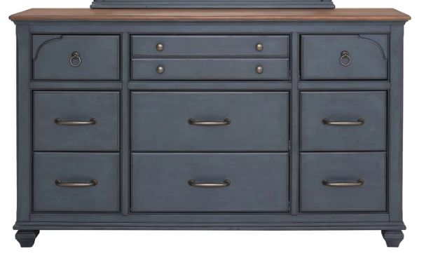 Legends Home Americana Corduroy Blue Dresser